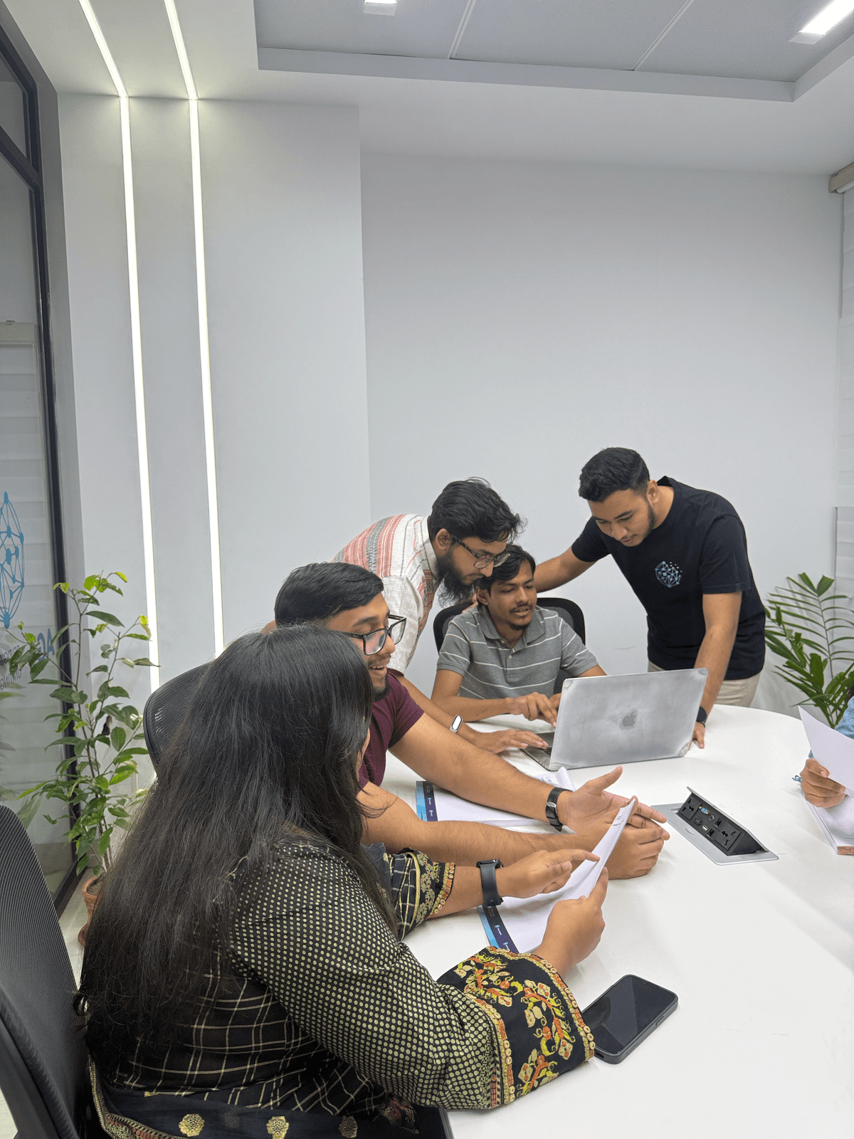 Group working in an office